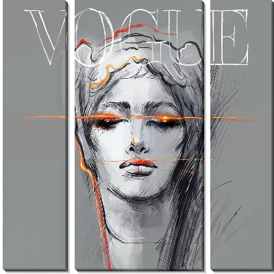 Девушка с светящимися глазами