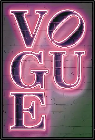 Картина Неоновая надпись Voque