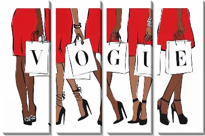 Модницы с пакетами