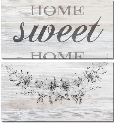 Модульная картина Home sweet home №1