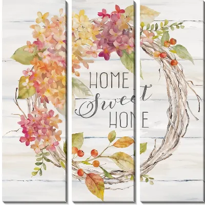 Модульная картина Home sweet home №5