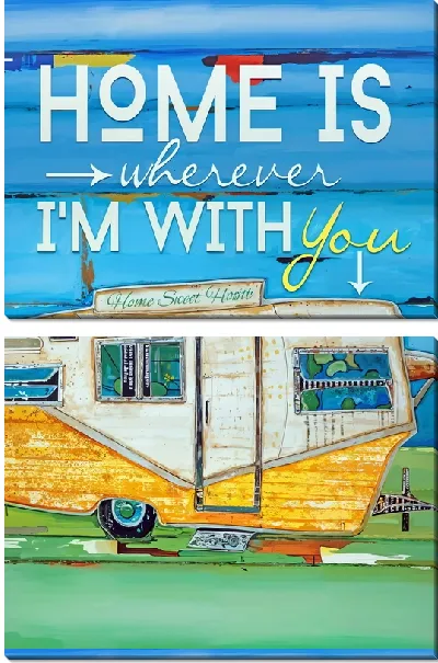 Модульная картина Дом там где ты