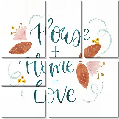 Модульная картина Дом и любовь