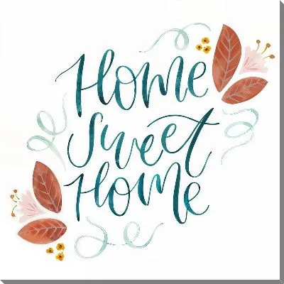 Картина маслом Дом, милый дом