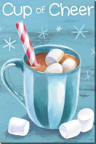 Постер Зефир маршмеллоу в бокале с кофе