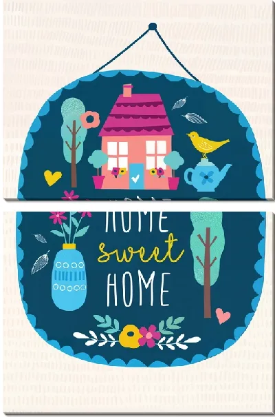 Модульная картина Вывеска Home sweet home