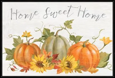 Картина Home sweet home и тыквы