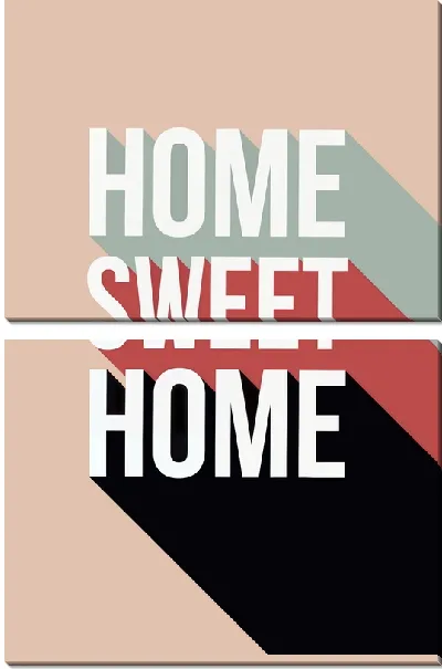 Модульная картина Home sweet home №101