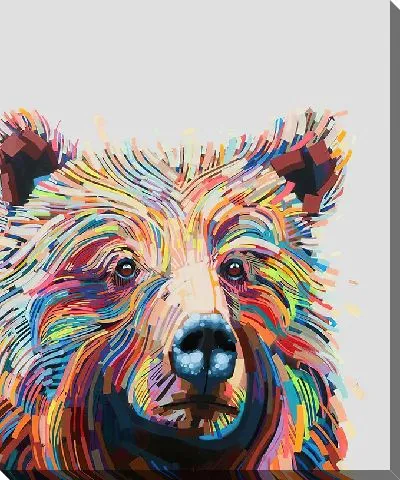 Картина маслом Арт медведь