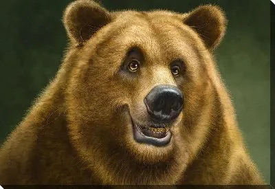 Картина маслом Улыбающийся медведь