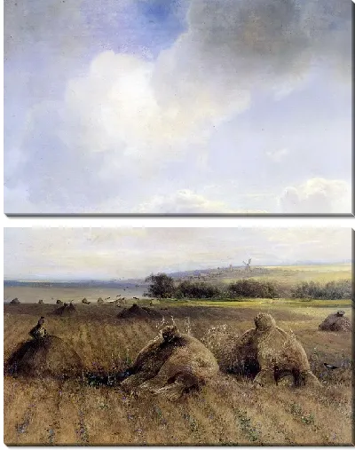 Картина К концу лета на Волге (By the end of the summer on the Volga)