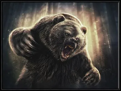 Картина Грозный медведь №2