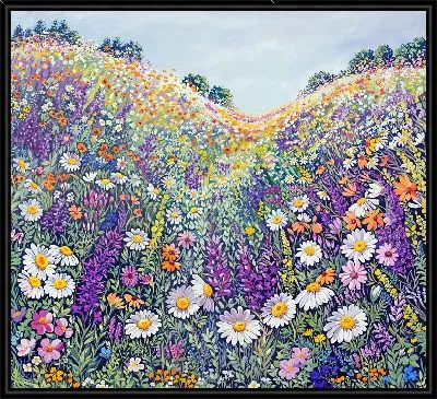 Лаванда и ромашки