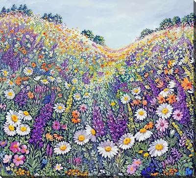 Лаванда и ромашки