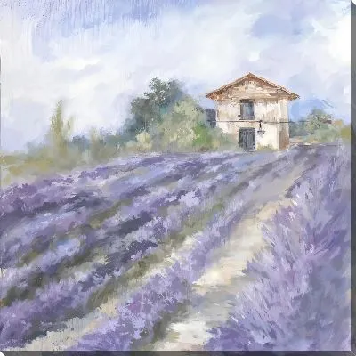 Картина маслом Лавандовое поле в Провансе