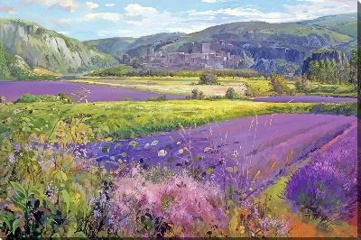 Пейзаж с лавандой