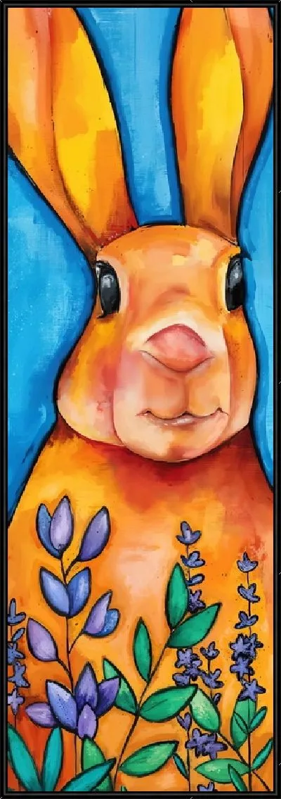 Картина Заяц и лаванда