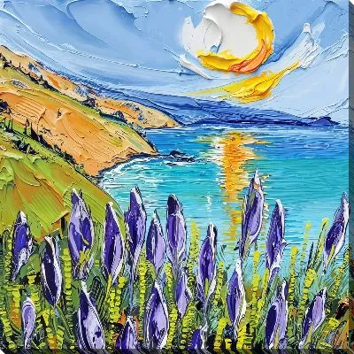 Картина маслом Солнце над лавандой