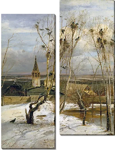Картина Грачи прилетели