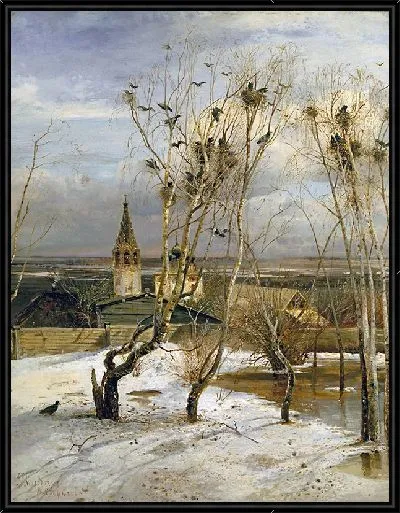 Картина Грачи прилетели