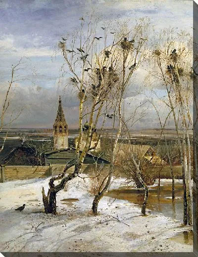 Картина Грачи прилетели