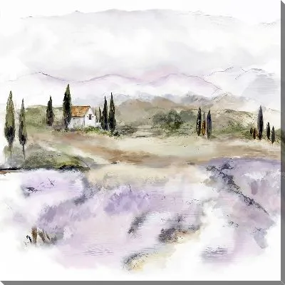 Картина маслом Летний пейзаж Прованса с лавандой