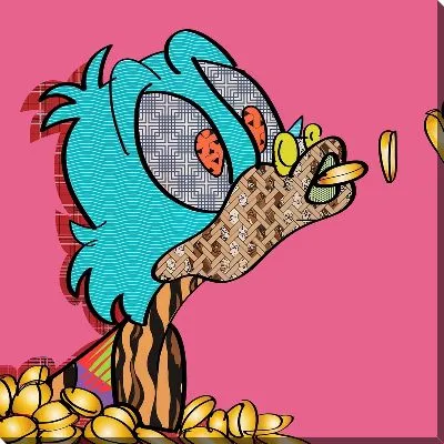 Постер Скрудж Макдак в стиле поп-арт