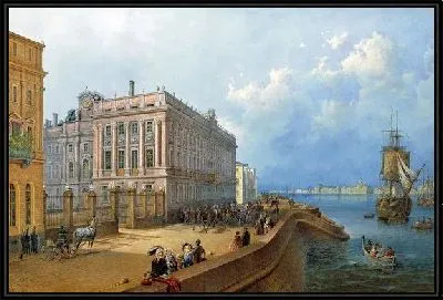 Вид набережной и Мраморного дворца (View of the waterfront and the Marble Palace)