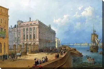 Вид набережной и Мраморного дворца (View of the waterfront and the Marble Palace)