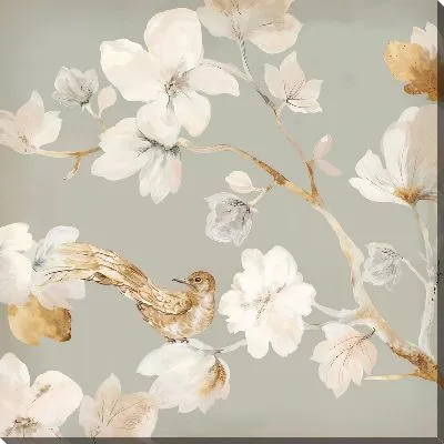 Магнолии и птица