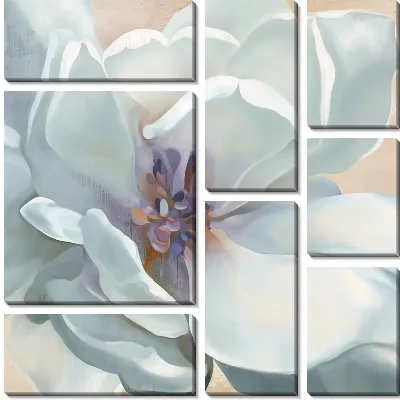 Модульная картина Макро магнолии