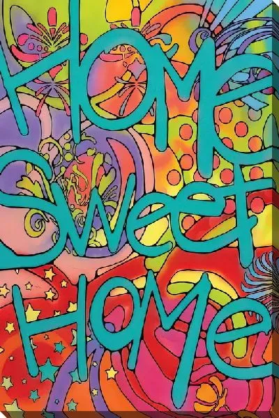 Картина маслом Яркий Home sweet home