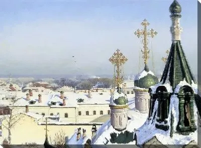 Картина Из окна Московского училища живописи, ваяния и зодчества (From the window of the Moscow School of Painting, Sculpture and Architecture)