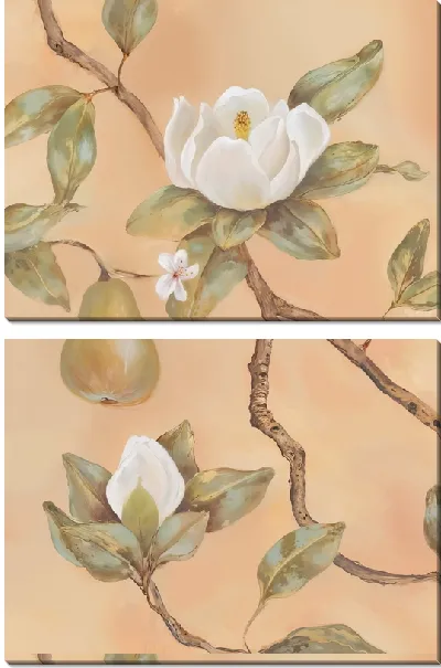Модульная картина Магнолия и груша