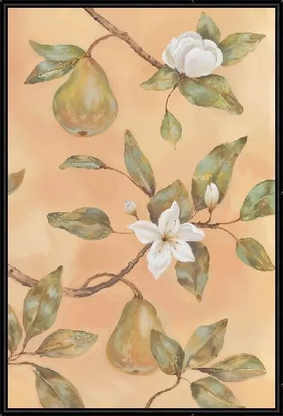Картина Ветки магнолии с грушами