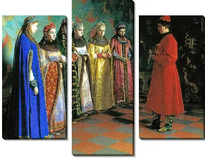 Картина Выбор невесты царём Алексеем Михайловичем