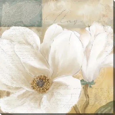 Картина маслом Два цветка магнолии