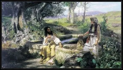Картина Христос и самарянка (Christ and the Samaritan woman)