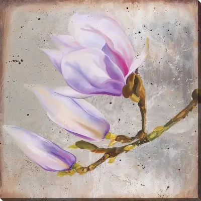Картина маслом Винтажная магнолия