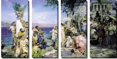 Картина Фрина на празднике Посейдона в Элевзине (Phryne at the Festival of Poseidon in Elevzine)