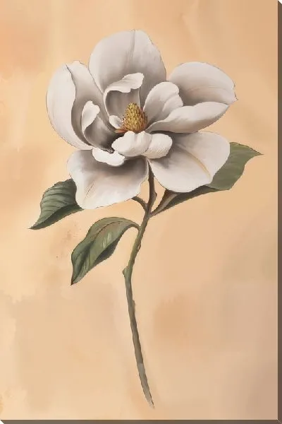 Картина маслом Одинокая магнолия