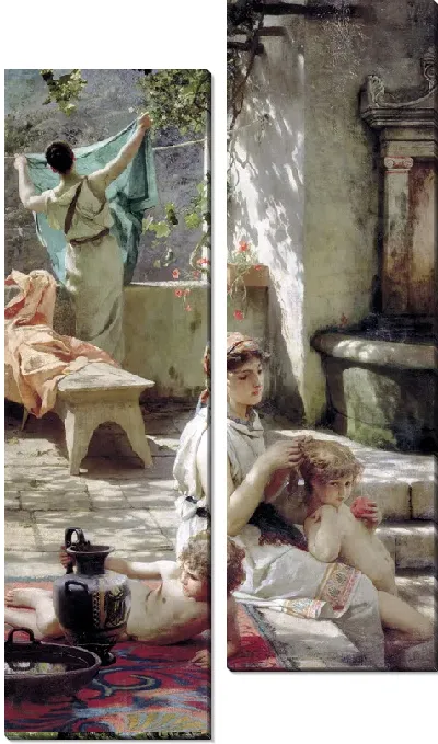 Картина У водоёма (At the reservoir)