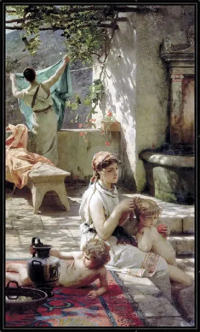 Картина У водоёма (At the reservoir)