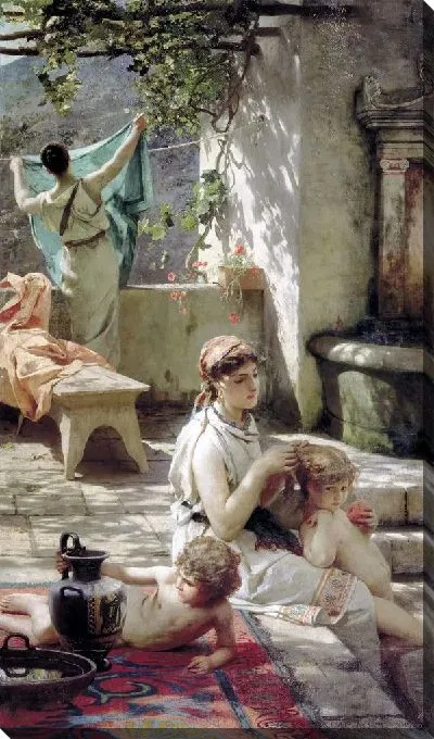 Картина У водоёма (At the reservoir)