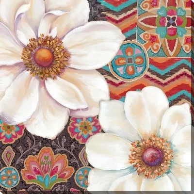 Картина маслом Узорная композиция с магнолиями №2