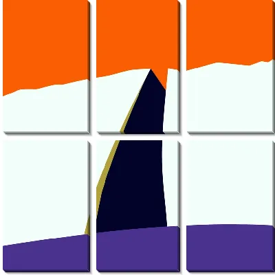 Айсберг в стиле минимализм