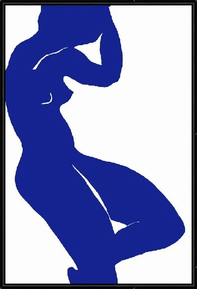 Картина Женский ню силуэт в стиле минимализм