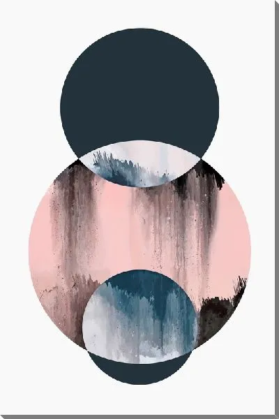 Картина маслом Розовый круг