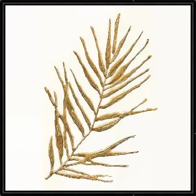 Ветка растения в золотых оттенках