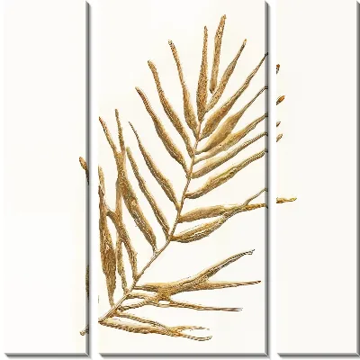 Ветка растения в золотых оттенках